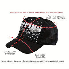 Mesh Trucker Hats Outdoor Dad Hat Adjustable Baseball Cap For Men Women