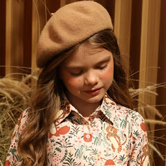 Girls Beret Hat Decorative Hair Accessories For Autumn And Winter