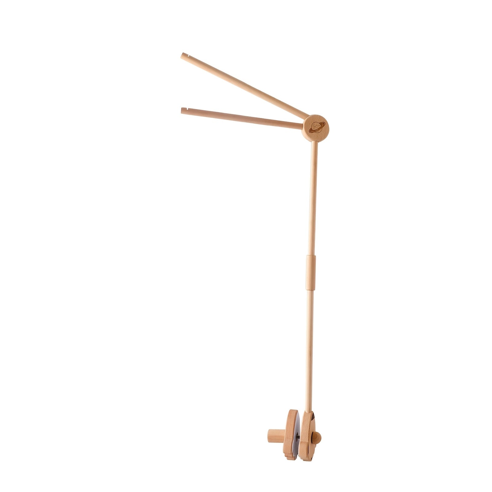 Rustic Wooden Baby Crib Mobile Bracket Rocket Shape
