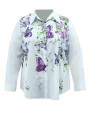  Floral Print Button Up Shirt