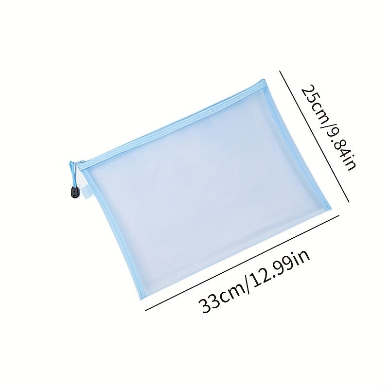 Nylon Mesh Pouch Cosmetic Bag Makeup Pencil Case Travel Bag