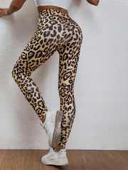 Leopard Print High Elastic Yoga Leggings - Stylish Activewear