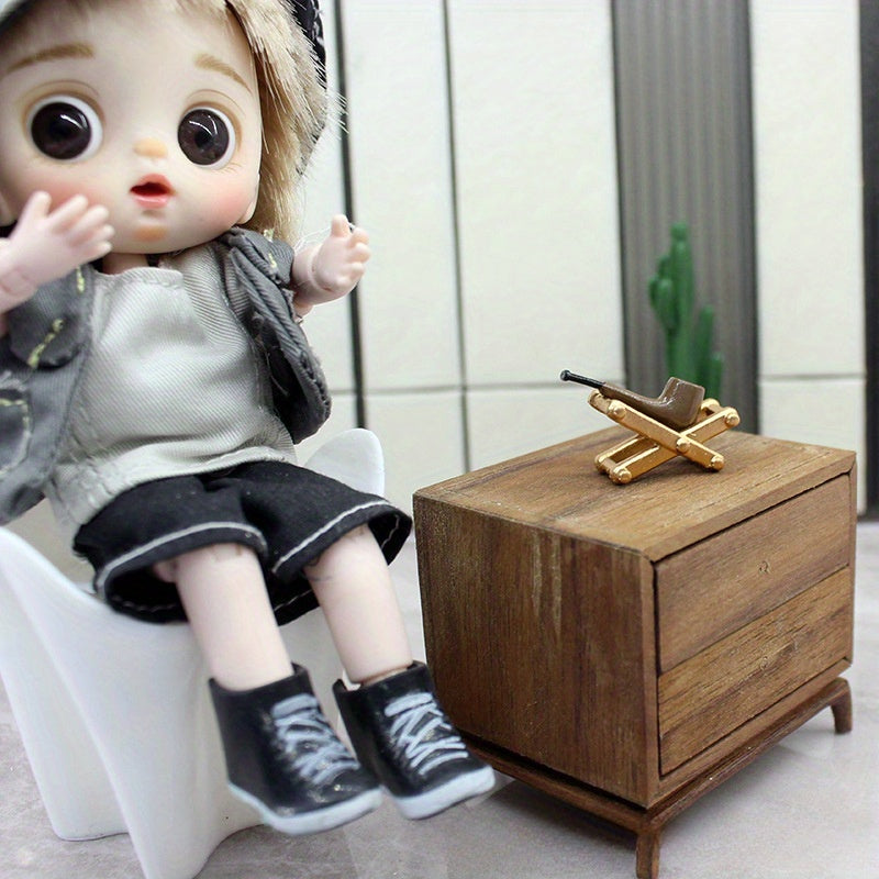 Mini Pipe Rack Decoration for Bedroom Scene
