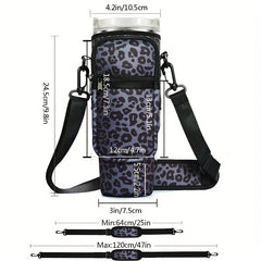 40Oz Ice Tumbler Cup Cover with Pocket and Adjustable Strap