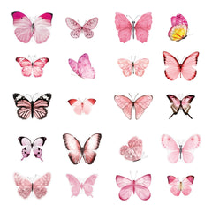 40pcs Butterfly Journal Stickers DIY Decorative Vintage Scrapbook Stickers