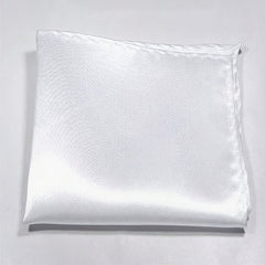 12pcs Men's Pocket Towel Small Handkerchief Solid Handkerchief for Wedding Dress