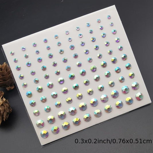 Colorful Rhinestone Sticker Charms for Face & Body Makeup