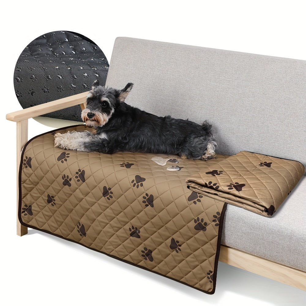 Pet Paw Print Mat Cartoon Blanket Soft Comfortable