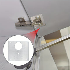 2pcs Stainless Steel Cabinet Hinge Repair Plate with Mounting Screws