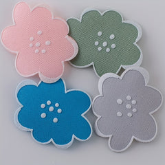 4pcs Cloud Iron On Patches Sew On Embroidered Applique Repair Patch DIY Crafts