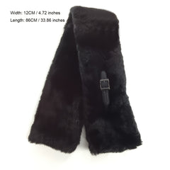 Winter Faux Rabbit Fur Scarf Plush Warm Neck Scarf Women