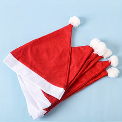 6pcs Christmas Santa Hats for Adults at Parties