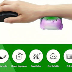 4pcs Pig Wrist Rest Memory Foam Mouse Pads Animal Wrist Support Pillow