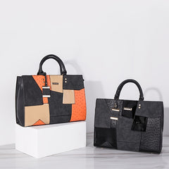 Large Patchwork Tote Bag for Women