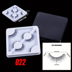 3 Pairs Fluffy 6D Faux Mink Eyelashes - Dramatic False Lashes