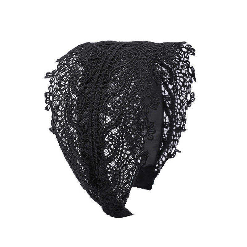 Ethnic Lace Headband Embroidered Wide Hair Accessories