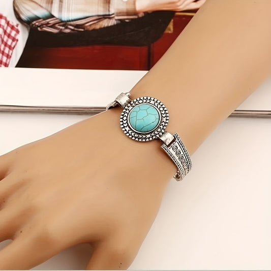 Vintage Style Turquoise Bangle Bracelet