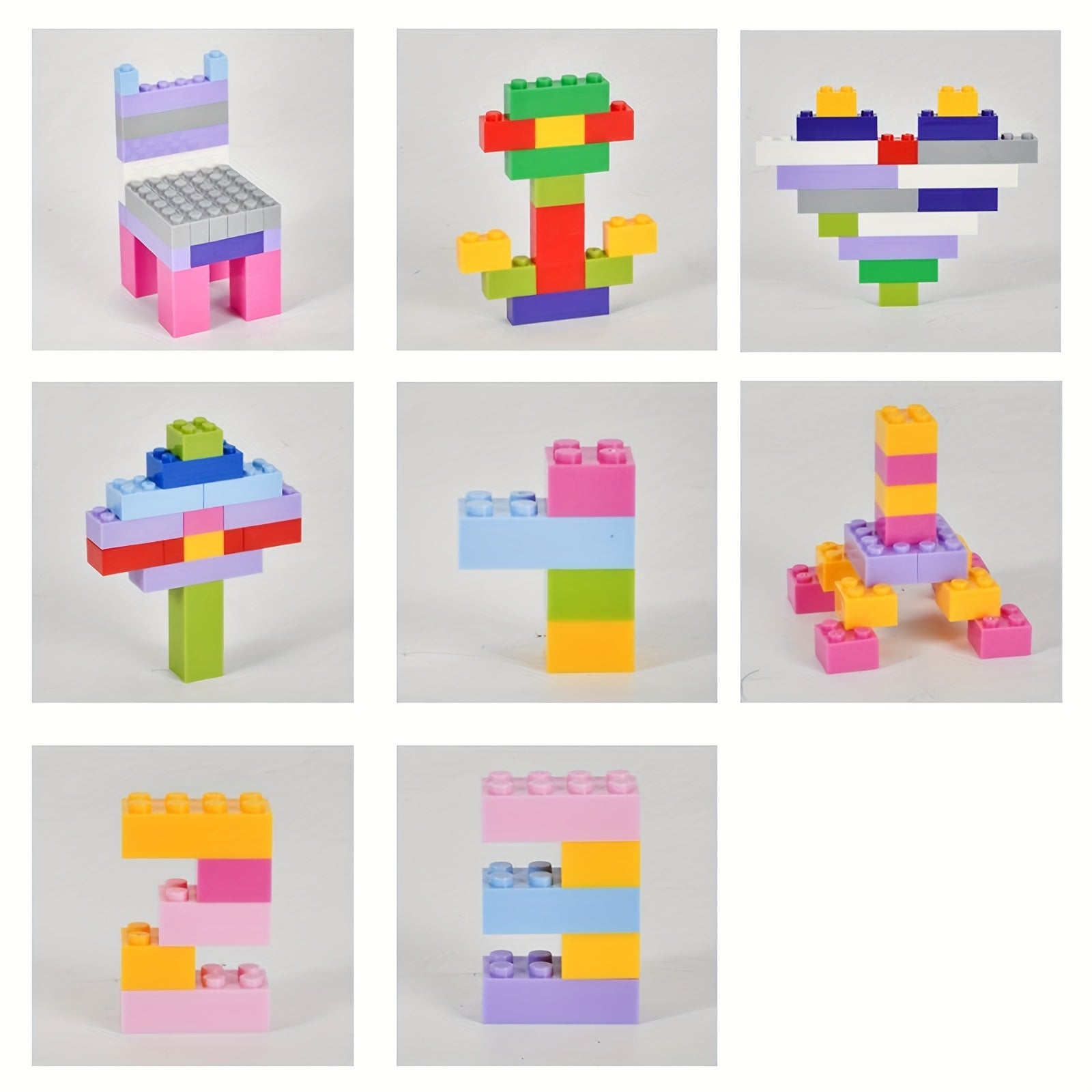 1000pc Building Block Set, Various Sizes & Colors, Educational Toy