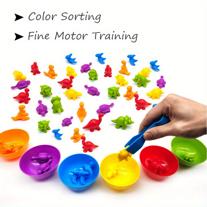 Colorful Counting Bear Math Toys for Fine Motor Skills Development