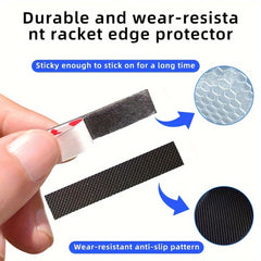 20pcs Pickleball Racket Edge Protector Silicone Anti Scratch Strip
