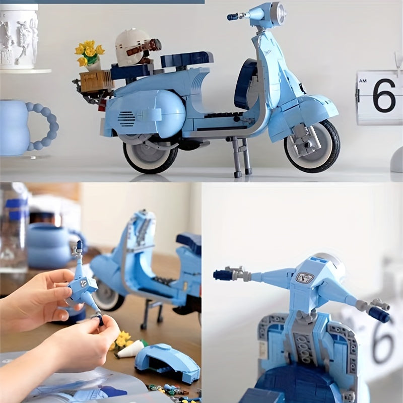 Motorcycle Building Blocks Model Toys For Kids Boys Gift
