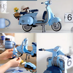 Motorcycle Building Blocks Model Toys For Kids Boys Gift