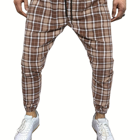 Men's Plaid Casual Slacks