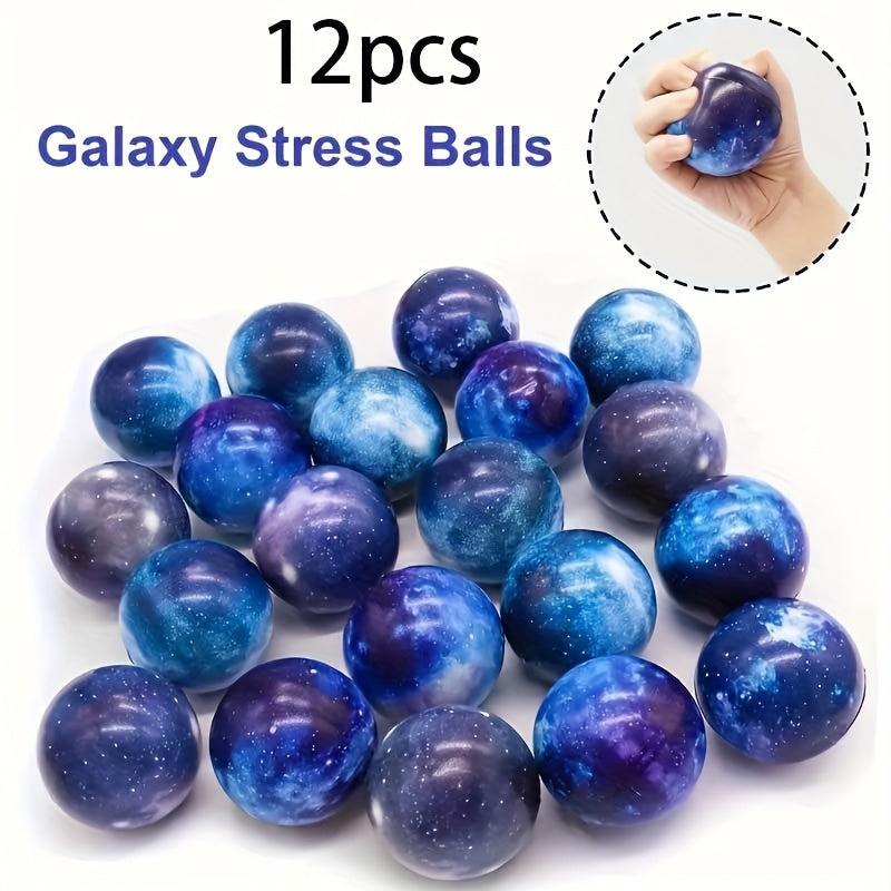 Galaxy Stress Balls for Kids Space Themed TPR Sensory Toys