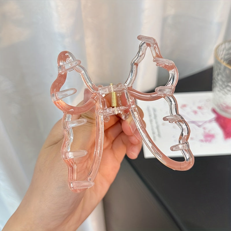 Bow Shaped Nonslip Hair Claw for Women Girls