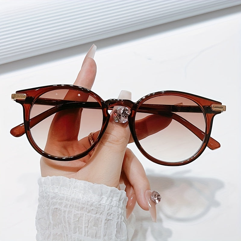 Round Sunglasses Gradient UV400 Sun Shades For Vacation