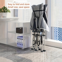 Foldable Bed With Mattress And Headrest Portable Single Bed