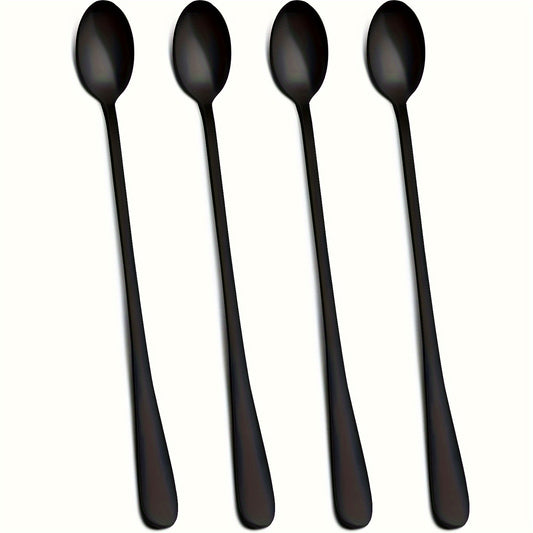 4pcs Stainless Steel Long Handle Ice Scoop and Coffee Spoon