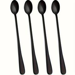 4pcs Stainless Steel Long Handle Ice Scoop and Coffee Spoon