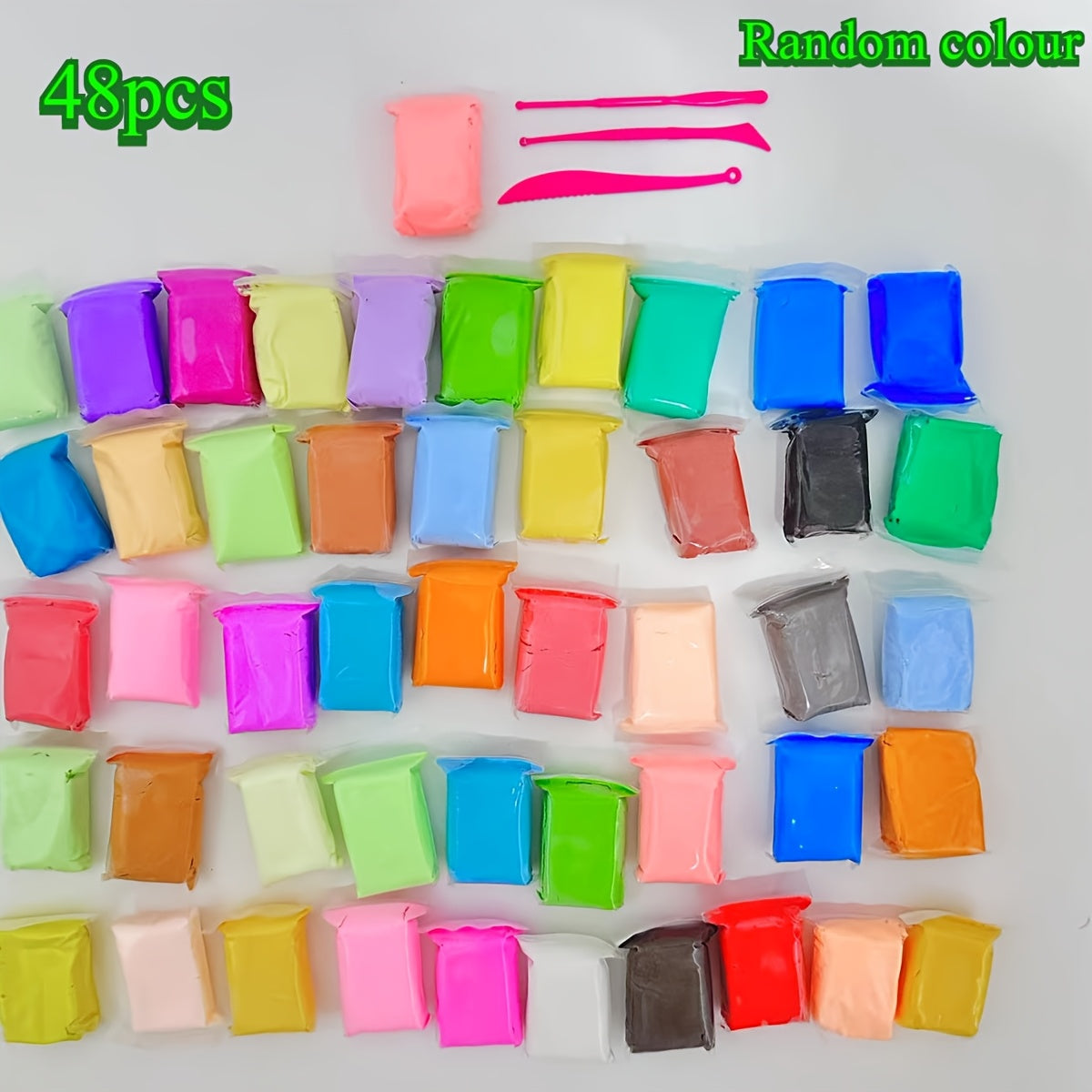 Air Drying Clay 24 48 DIY Modeling Clay Set with Sculpting Tools