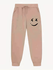 Grimace Pattern Men's Active Pants Drawstring Stretch Trousers