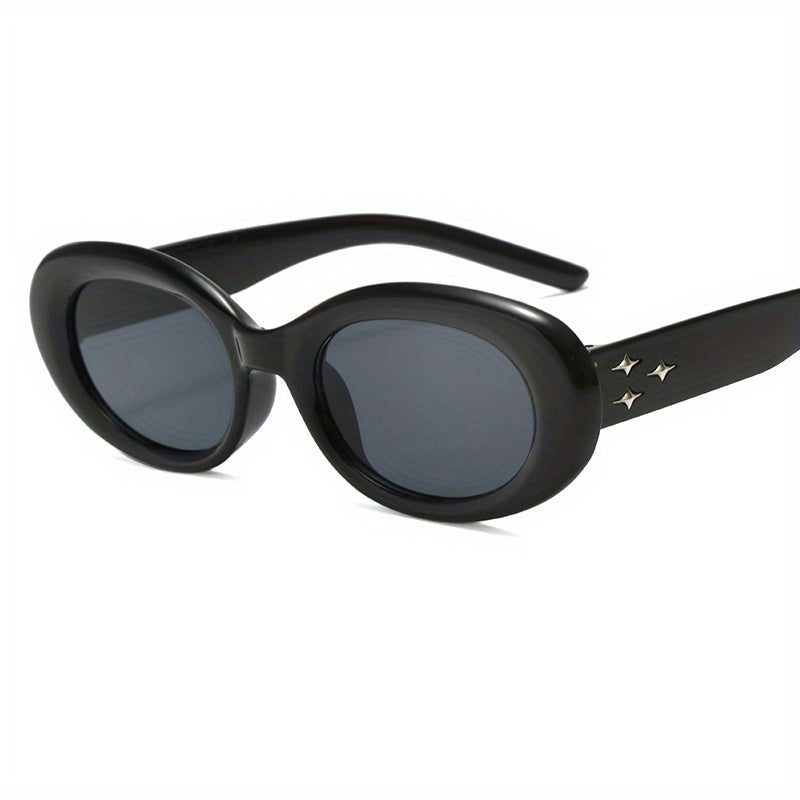 Y2K Oval Sunglasses For Women Men UV400 Sun Shades