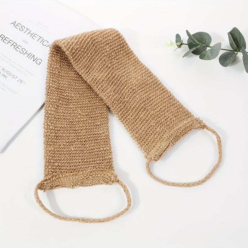 Natural Ramie Jute Back Scrubber for Deep Cleaning and Skin Relaxation