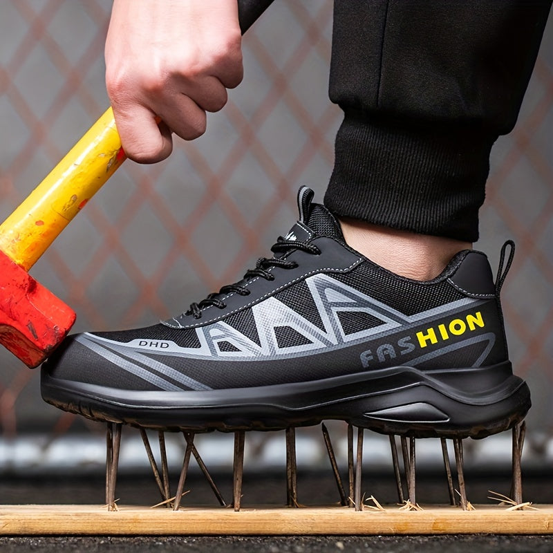 Men's Steel Toe Work Safety Boots Anti-smash Anti-stab Shoes