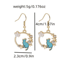 Kitten Geometric Dangle Earrings - Cat Ear Jewelry
