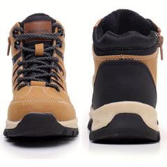 Boy's High Top Hiking Boots Non Slip Durable Shoes For Outdoor