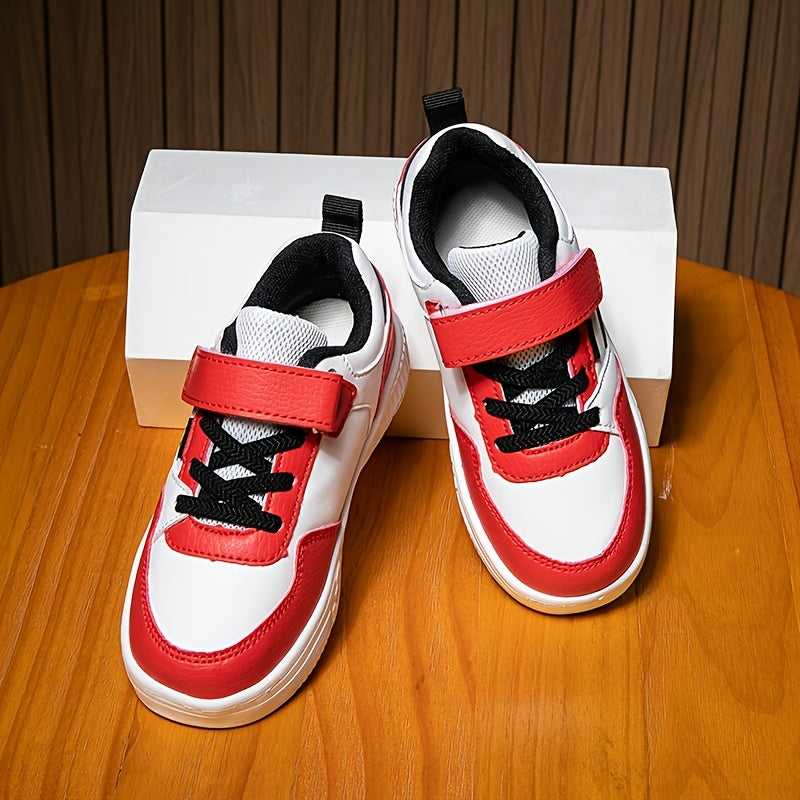 Boys Low Top Skateboard Shoes Comfortable Non-slip Sneakers