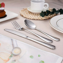 8pcs Serving Forks Set Stainless Steel Dinner Forks Durable Mirror Polishing