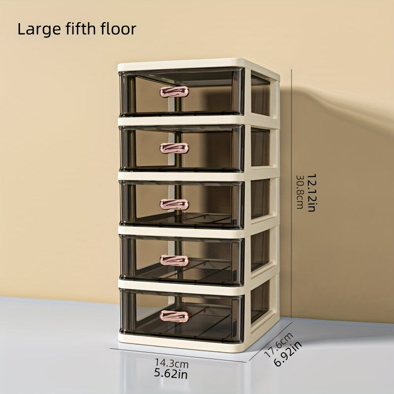 Desktop Storage Box Plastic Drawer Type Jewelry Hair Accessories Rack