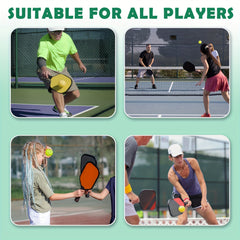 12pcs Pickleball Balls USAPA 40 Holes Pickle Balls w/ Mesh Bag