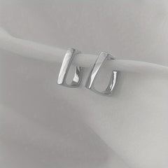 Irregular Geometric Metal Earrings for Women Jewelry Gift