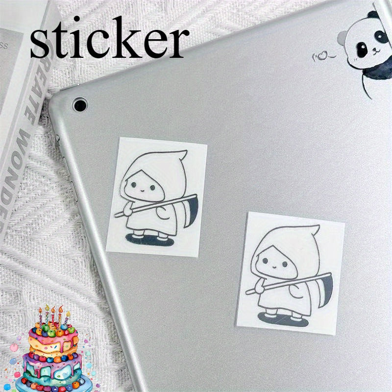 Cute Bear Luggage Sticker - Single Use Decal for Devices & Suitcases