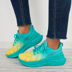 Ombre Non Slip Running Shoes Casual Sneakers