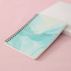 A5 Rollover Coil Book Marble Texture Notepad 80 Sheets
