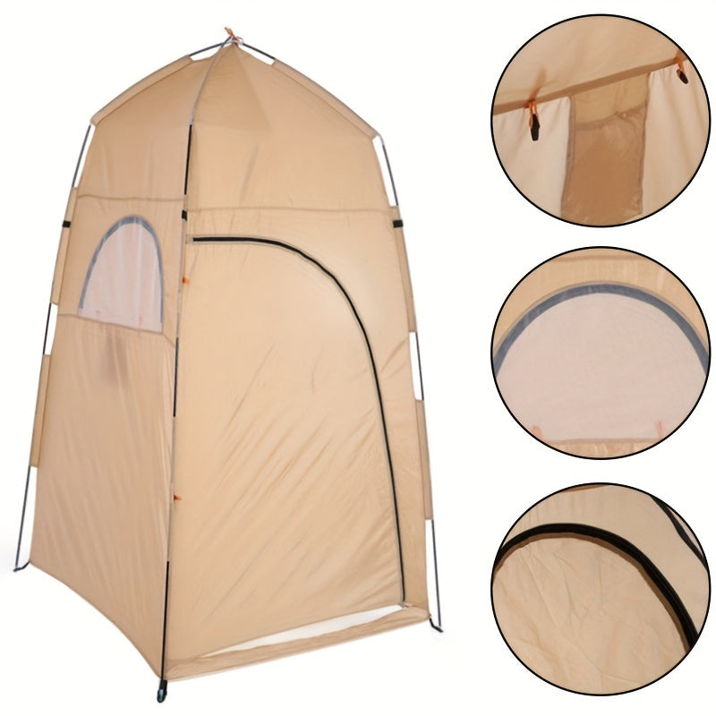 Portable Outdoor Bathing Tent with Shower Mask for Camping Fishing Beach