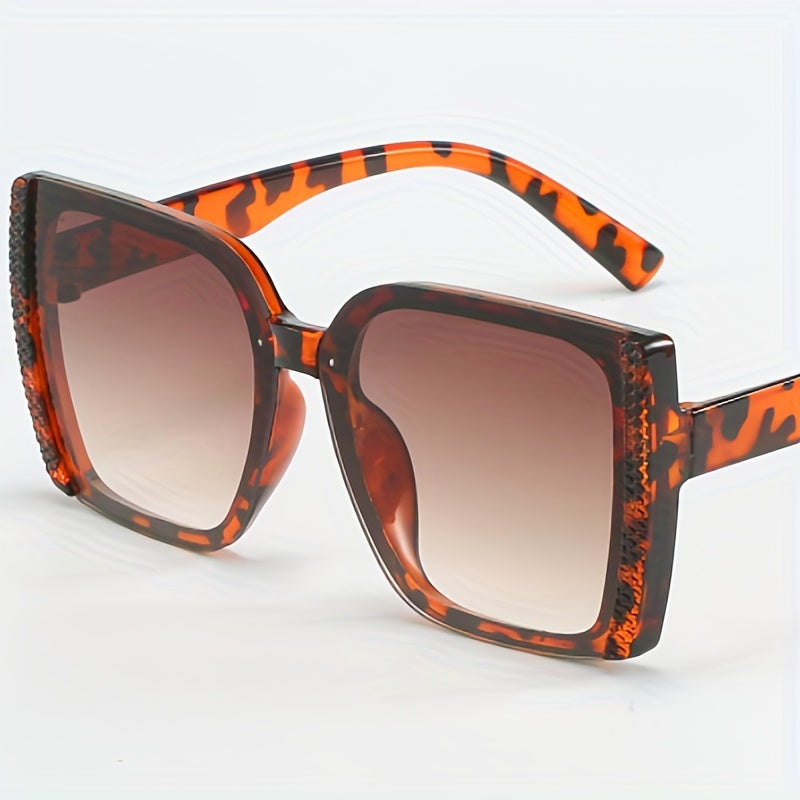Large Square Sunglasses For Women Men Gradient UV400